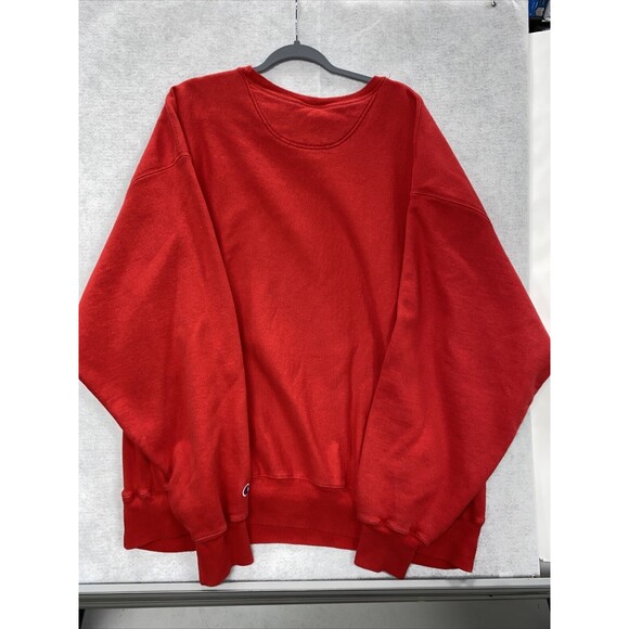 Vintage Champion Authentic Athletic Apparel Red 3XL Crewneck Sweatshirt C240 - Picture 8 of 8
